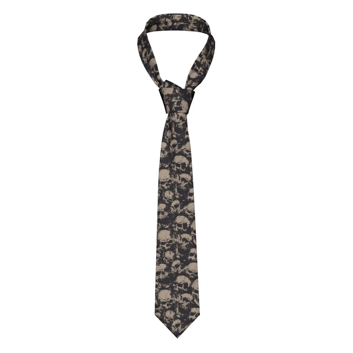 Mens Tie Classic Skinny Haloween Scary Skull Neckties