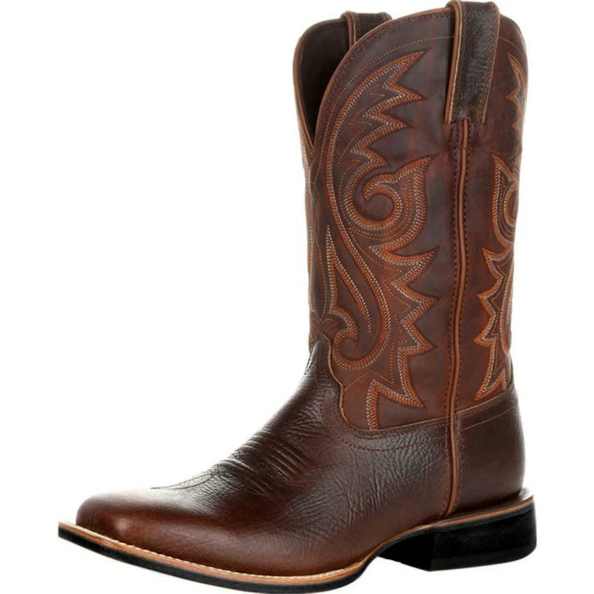 Handmade Men Cowboy Boots Embroidery Western Boots Pointedtoe