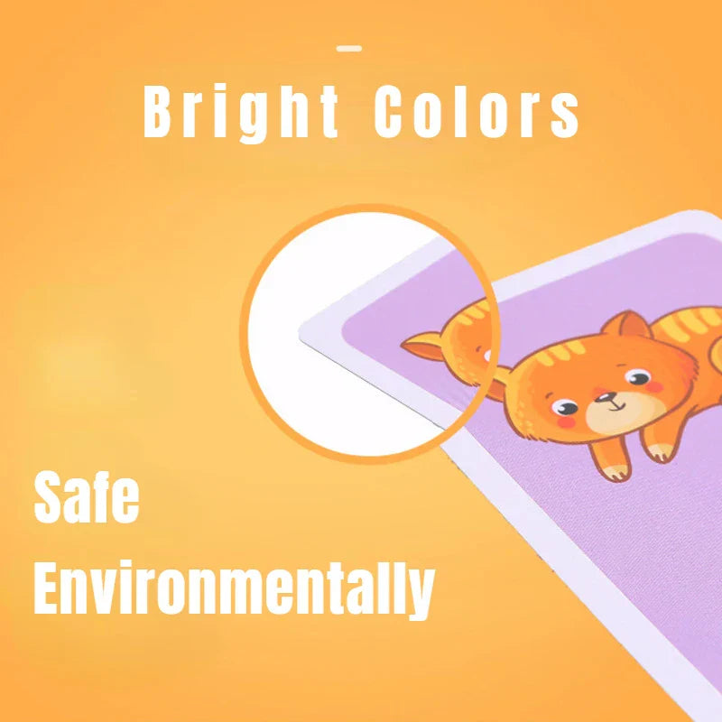 36Pcs Kids Cognition Card Shape Animal Color Teaching