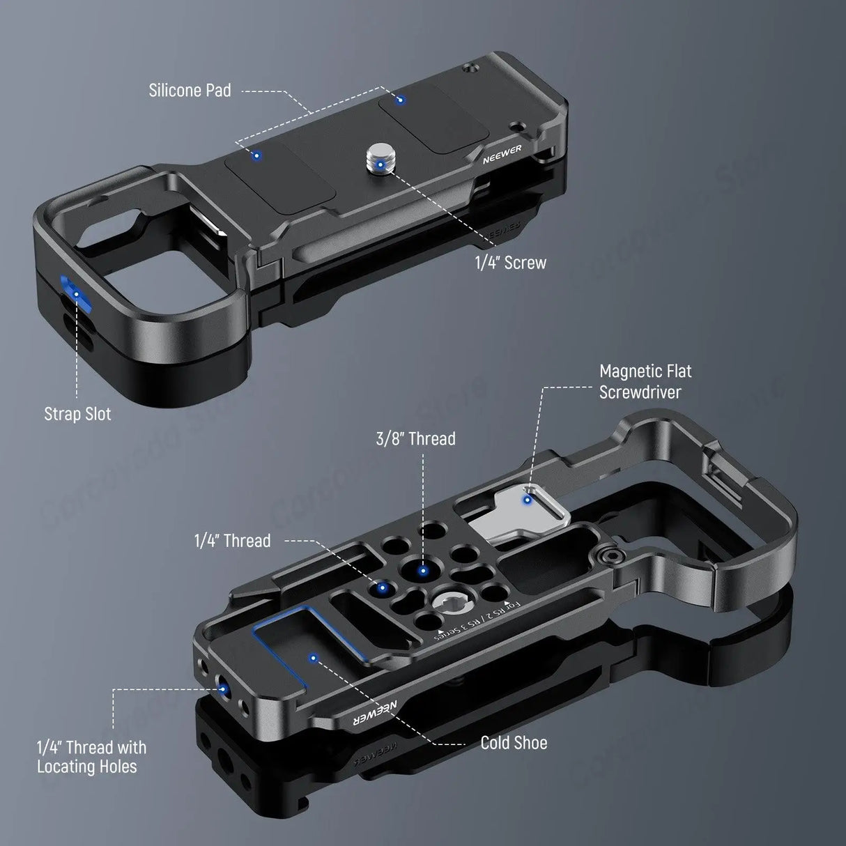 NEEWER CA044 Baseplate For Sony ZV-E1 Full Access