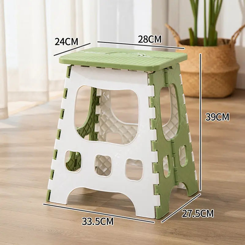 Thickened Plastic Folding Furniture Stool Portable Mini Outdoor