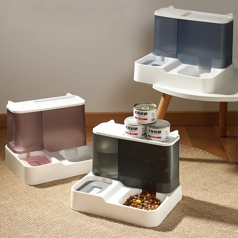 Dog Feeder 2 in 1 Food Water Dispenser