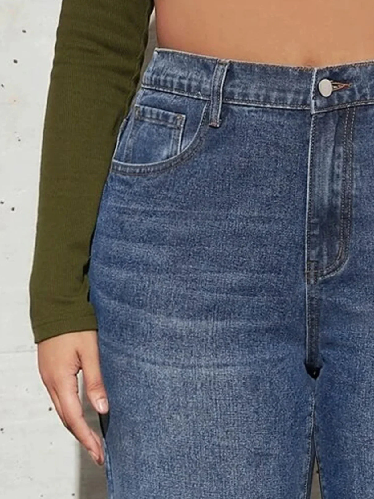 Plus Size Washing Jeans for Women Harem Jeans