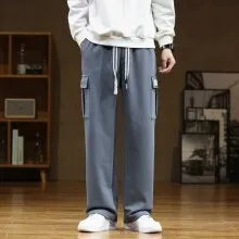 Autumn Sweatpants Men Casual Track Pant Male Multi-Pockets