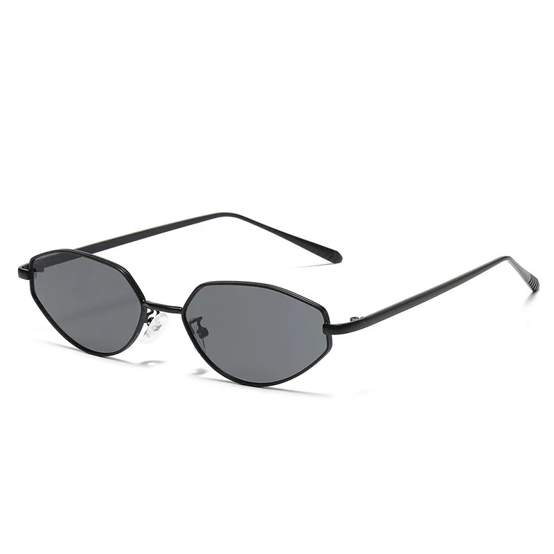 Vintage Unique Brown Cat Eye Sunglasses Women Design