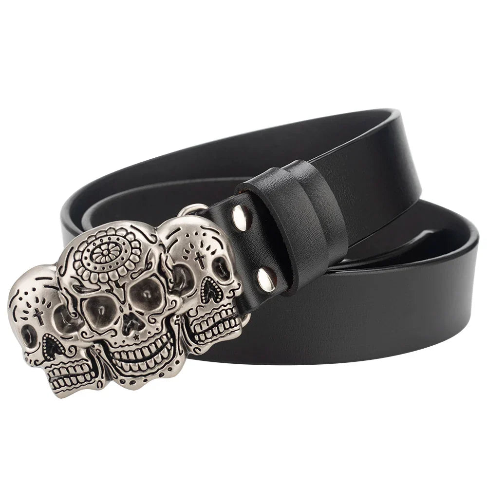 Fashion Hip Hop Style Belt Death's Head Skull