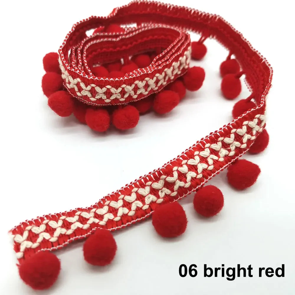 10yards Pom Pom Trim Lace Fabric Sewing Accessories