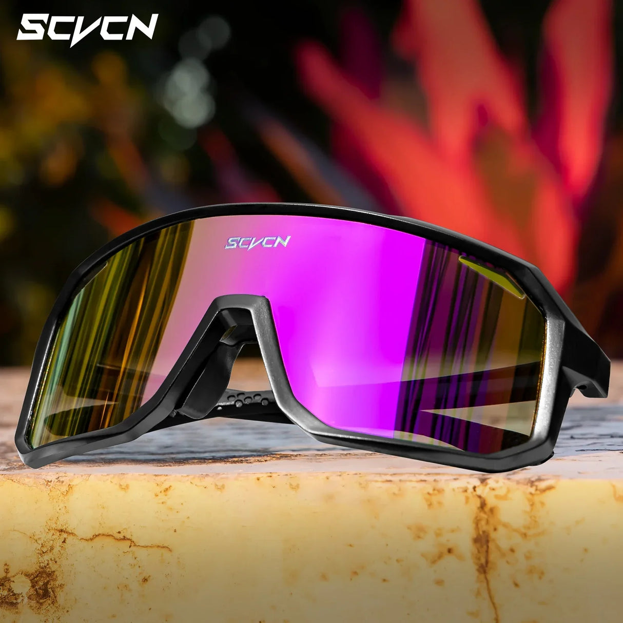 SCVCN-Sunglasses for Men Sport Cycling Glasses Bike Mountain