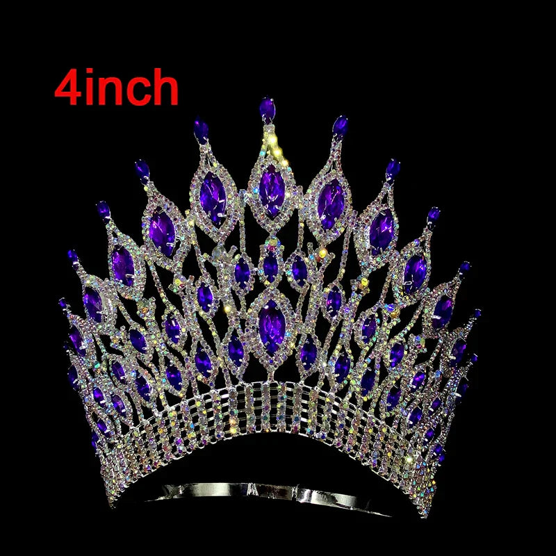 Miss Universe Wedding Crown Queen Rhinestone Tiara Party