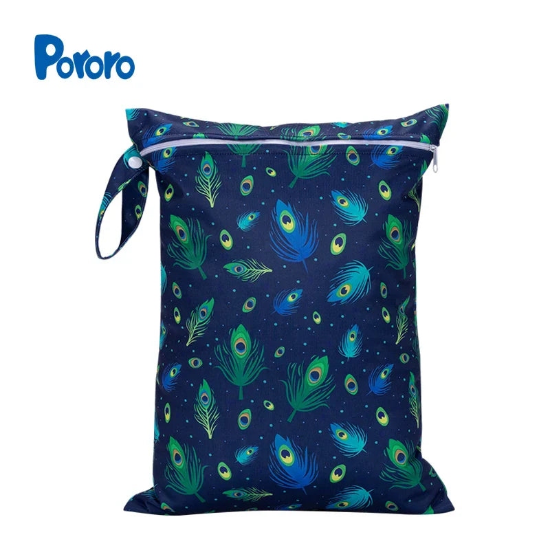 30*40cm Zippered Nappy Wetbags Waterproof Wet Dry Bag