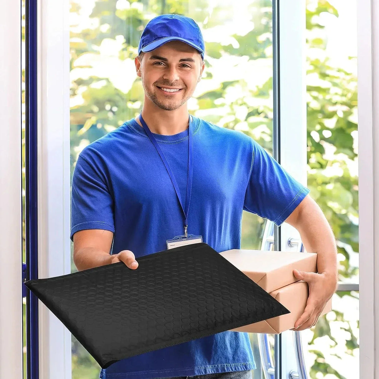 100 Pcs Black Bubble Mailer Bubble Padded Mailing