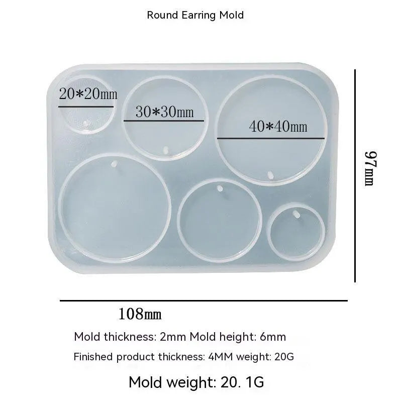 Exquisite Jewelry Making Mold DIY Crystal Dropper Mirror