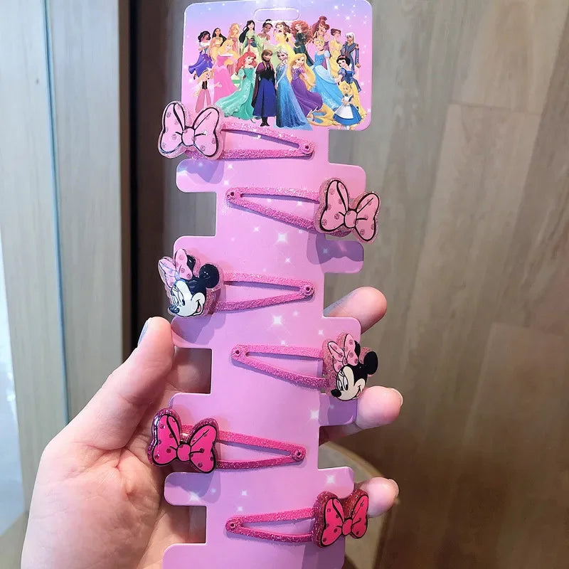 6PCS/Lot Hair Accessories Princess Elsa Anna Elastic Hair