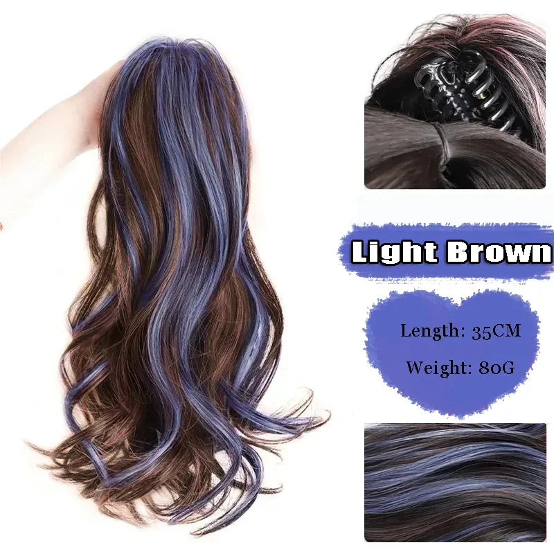 FOR Horsetail Wig Women's Long Hair Clasp Style