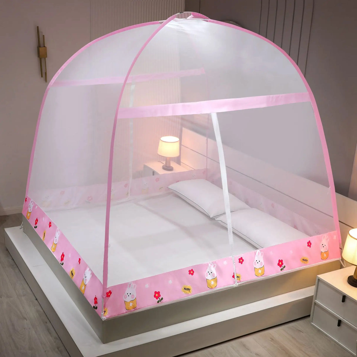 Installation Free Yurt Mosquito Net Household Densified Single