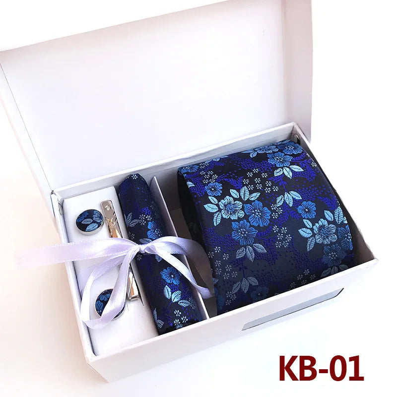 Luxury Tie Set Gift Box For Men Paisley