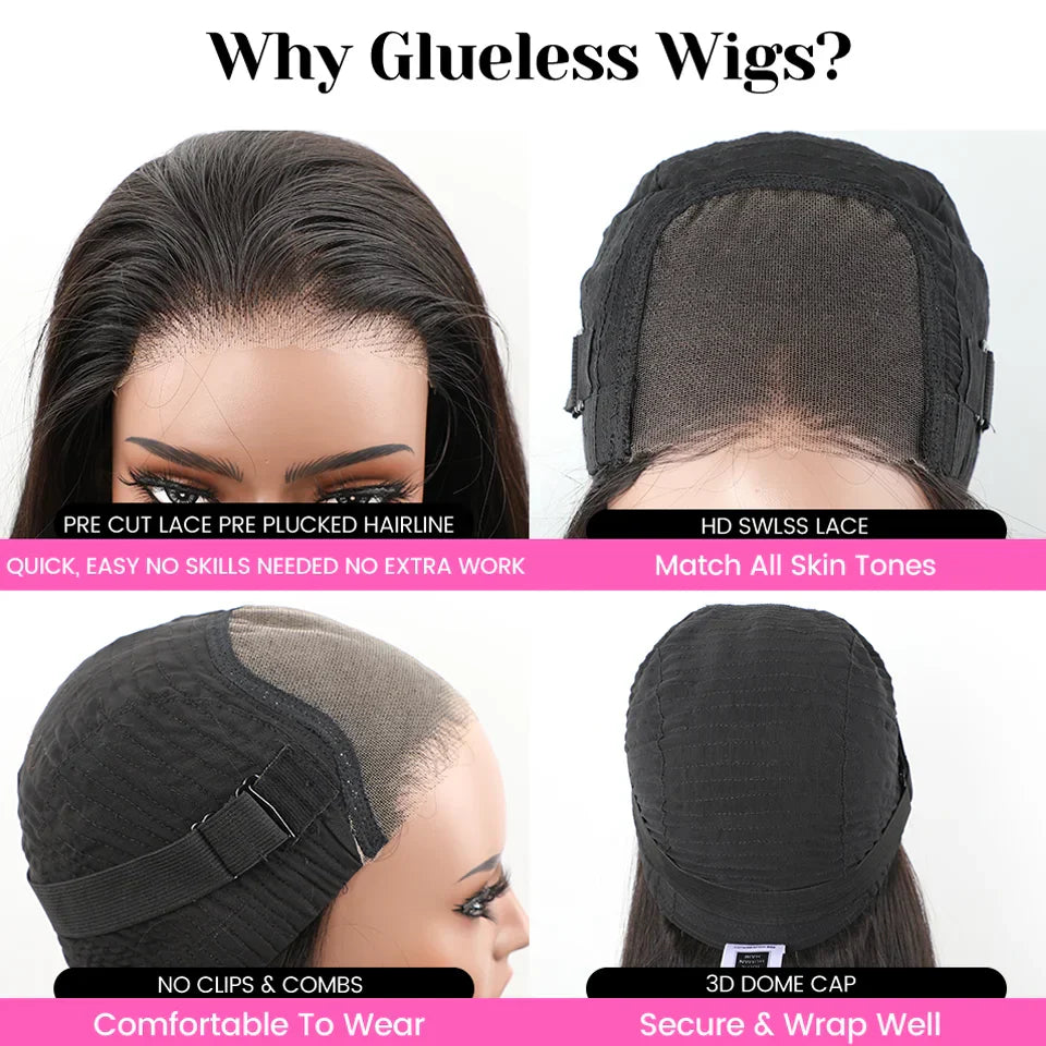 ISEE Hair #4 Glueless Straight Wig Wear And