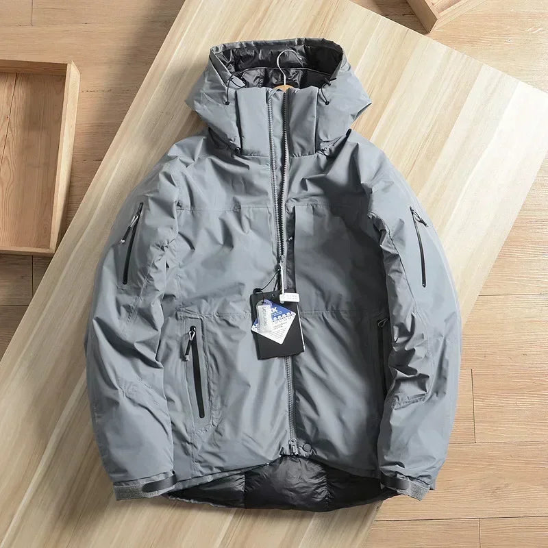 Mens Snow Parkas Hooded Windproof Waterproof Brand Down