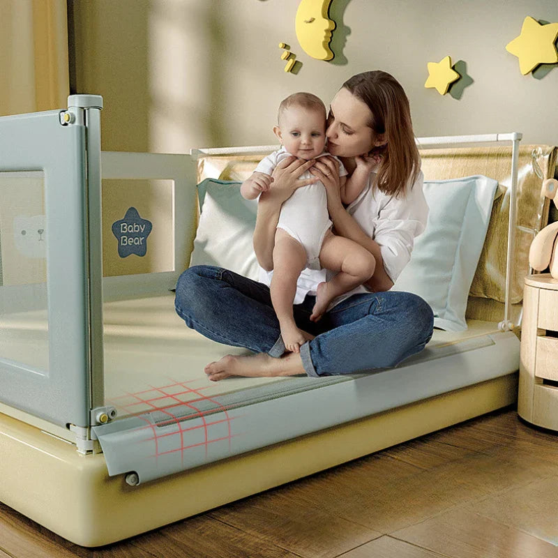 Embroidered Children's Anti-falling Bed Fence Universal Safety Guard