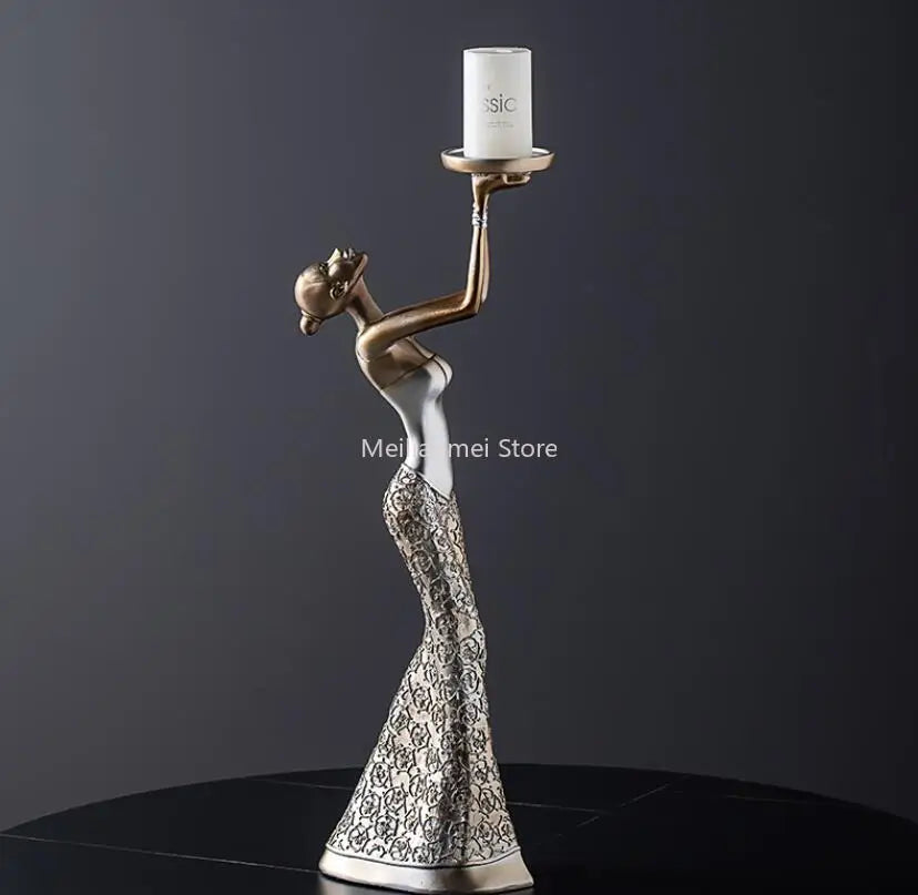 Nordic home decoration Gold candle holder Living Room