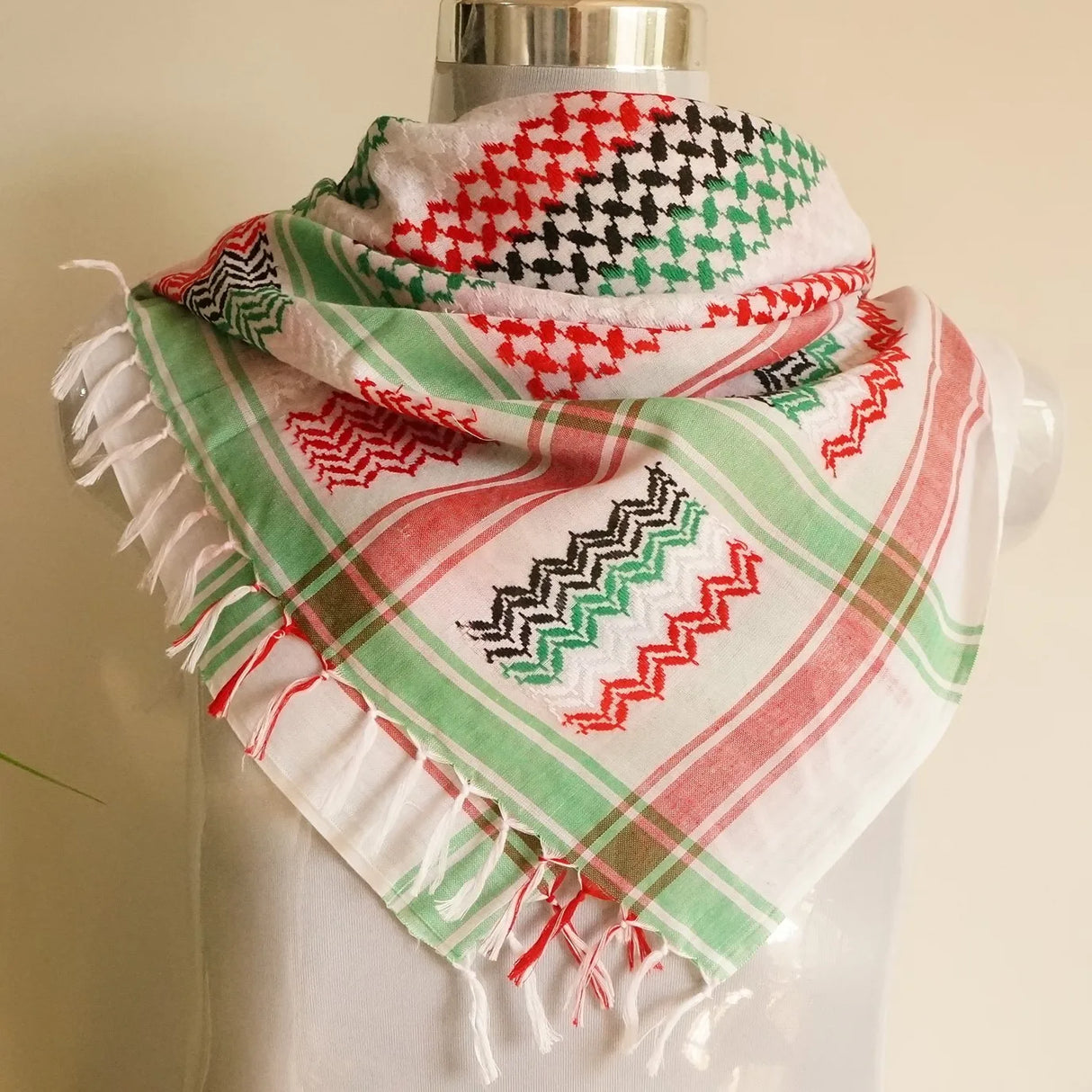 New 125cm Colorful Plaid Muslim Hijab Tactical Desert