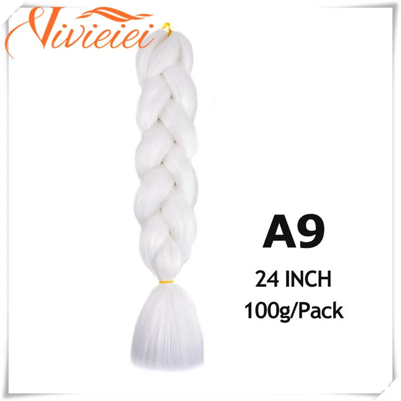 6 Pcs 24" Jumbo Synthetic Braids Hair Extensions