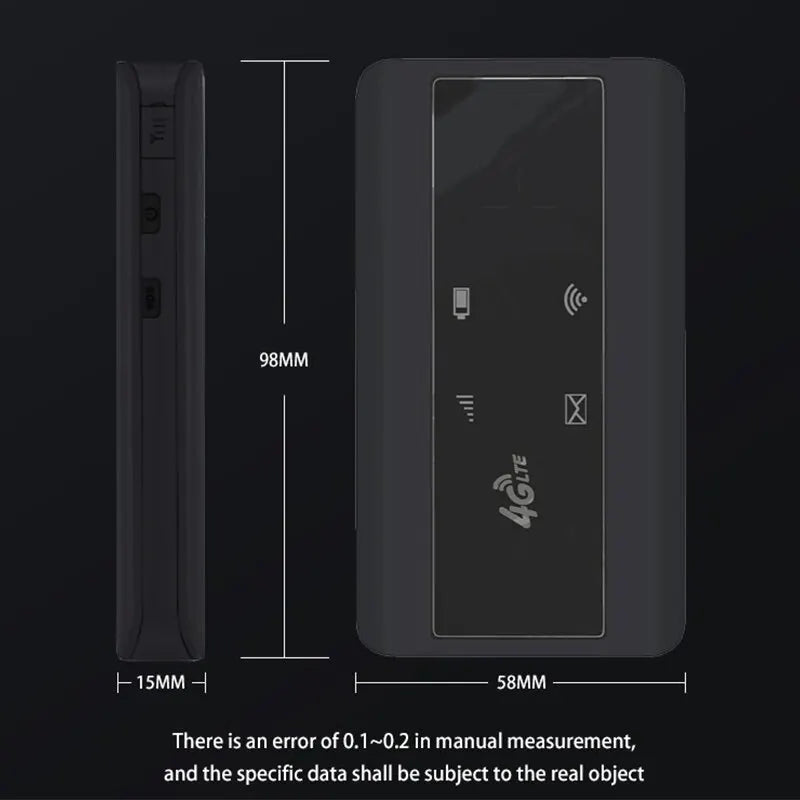 TIANJIE 4G SIM Card WiFi Router Pocket External