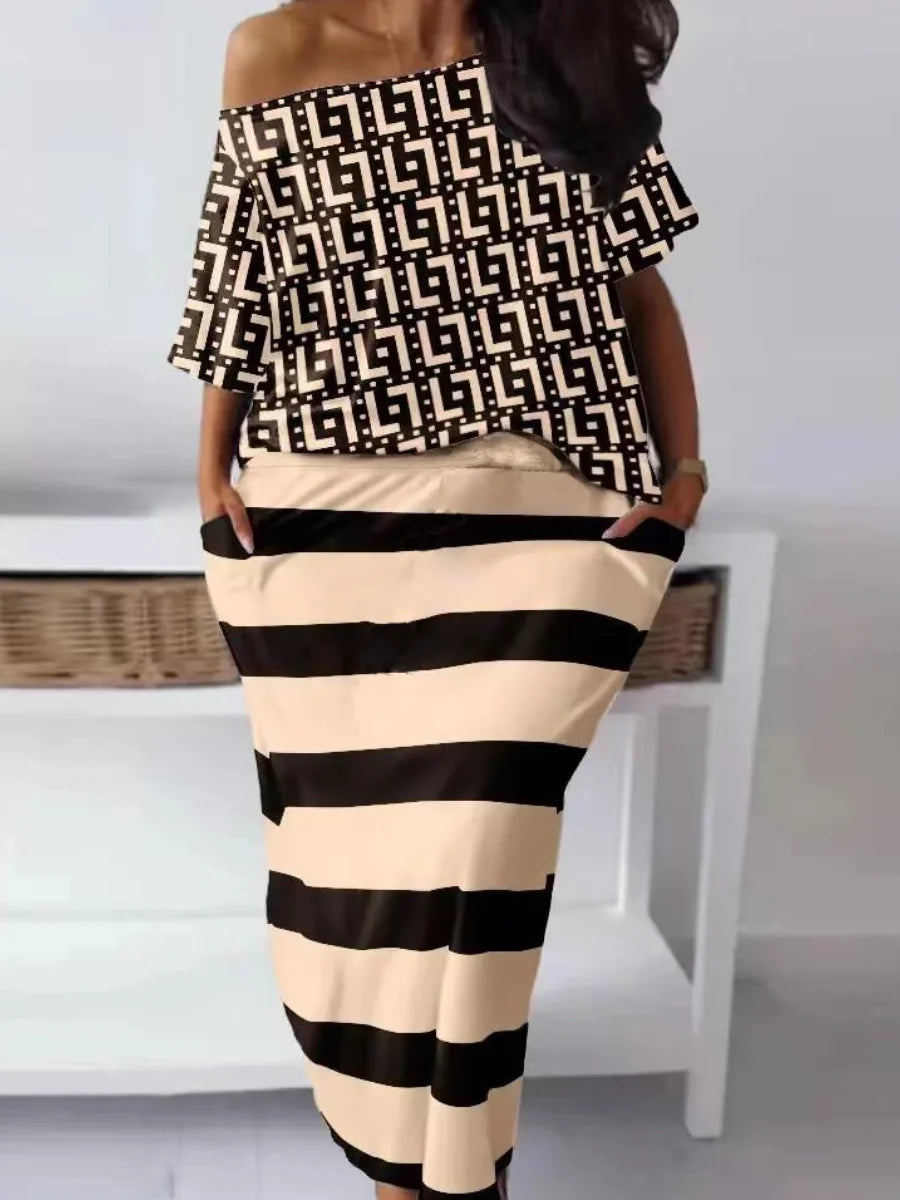LW Plus Size matching sets Two Piece dress