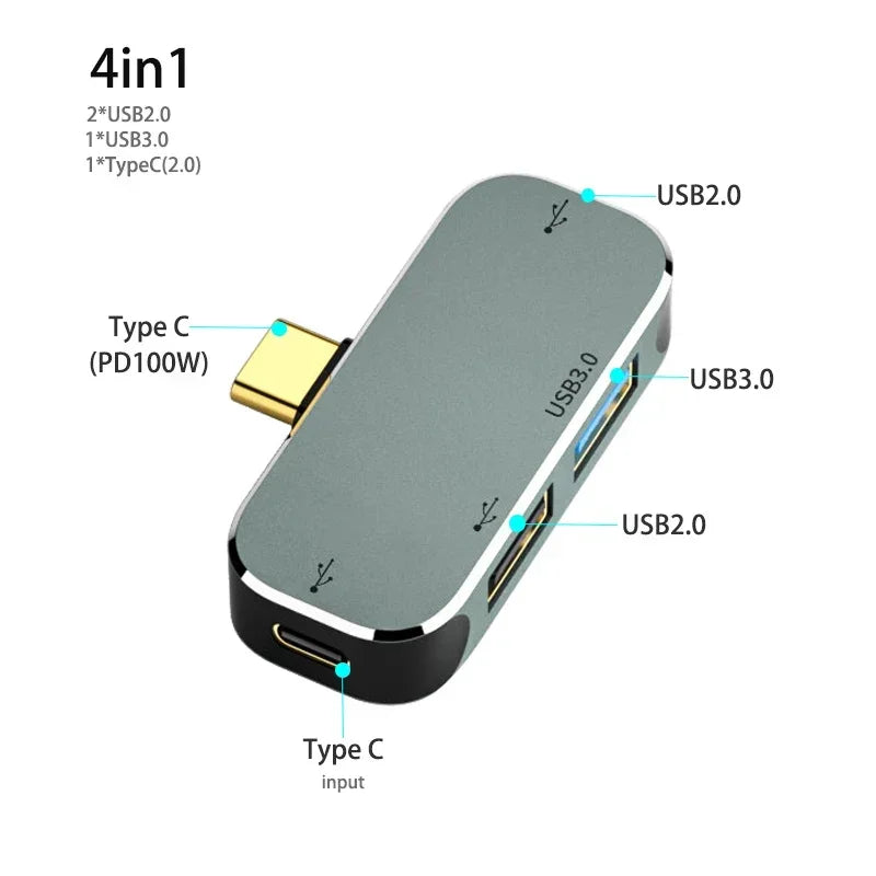 Powered Type C to USB TypeC to 3.5MM