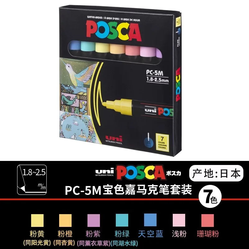 Uni Marker Pen, PC-3M Acrylic posca marcadores permanent