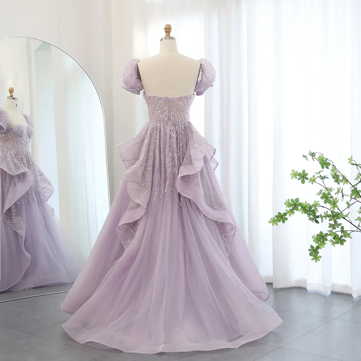 Sharon Said Elegant Lilac Saudi Arabia Evening Dress