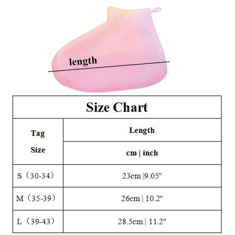 Waterproof Silicone Shoe Cover High Elasticity Wearresistant Rain