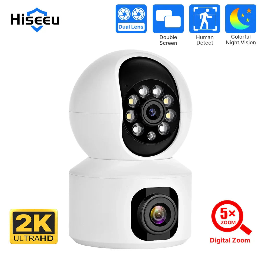 Hiseeu 2K 4MP PTZ IP Camera WIFI Wireless