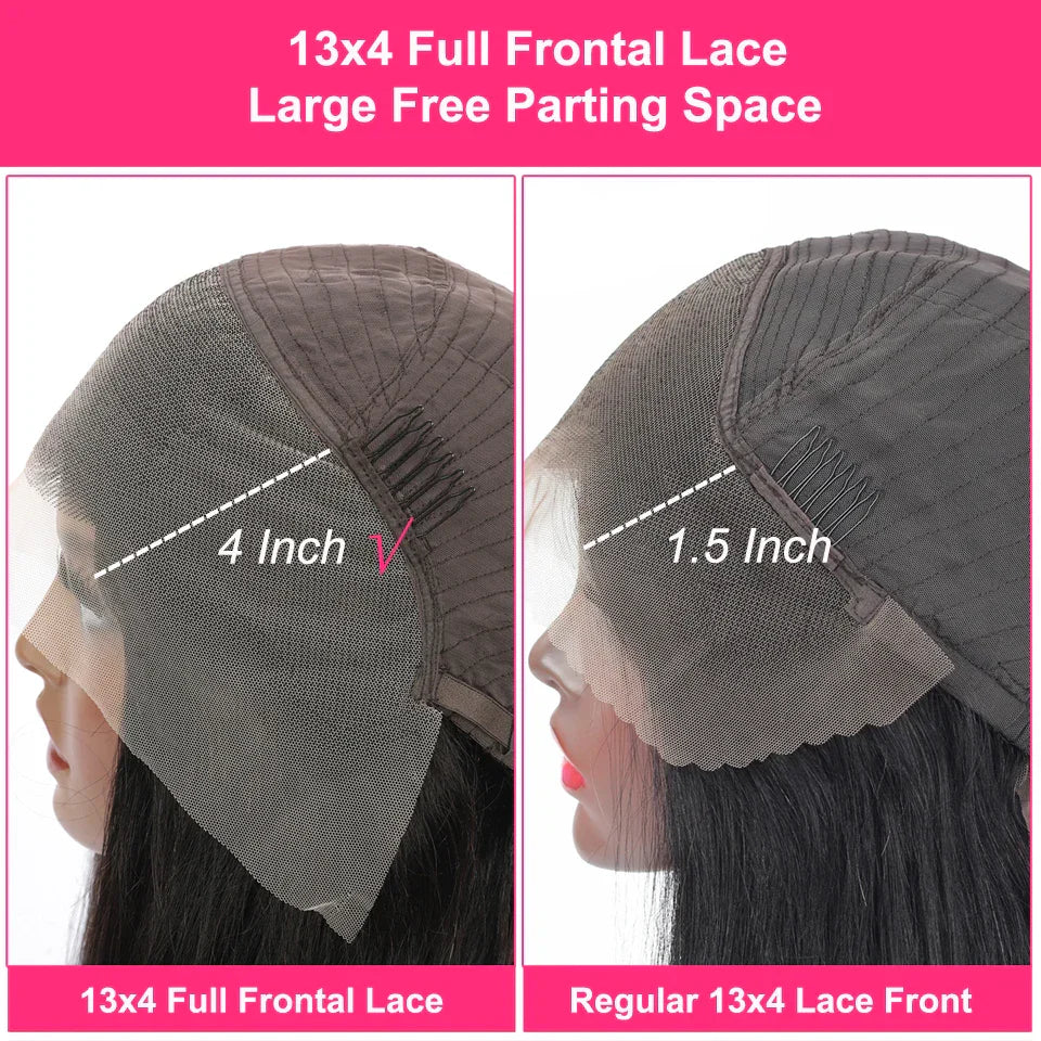 1B99J Burgundy Transparent Lace Front Human Hair Wig