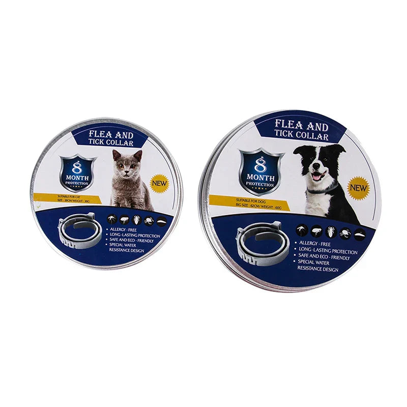 1/2/3PCS Adjustable Dog & Cat Collar Flea &