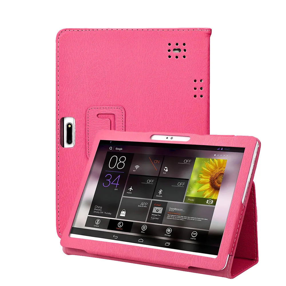 Silicone Shockproof Cover Universal Leather Stand Cover Case