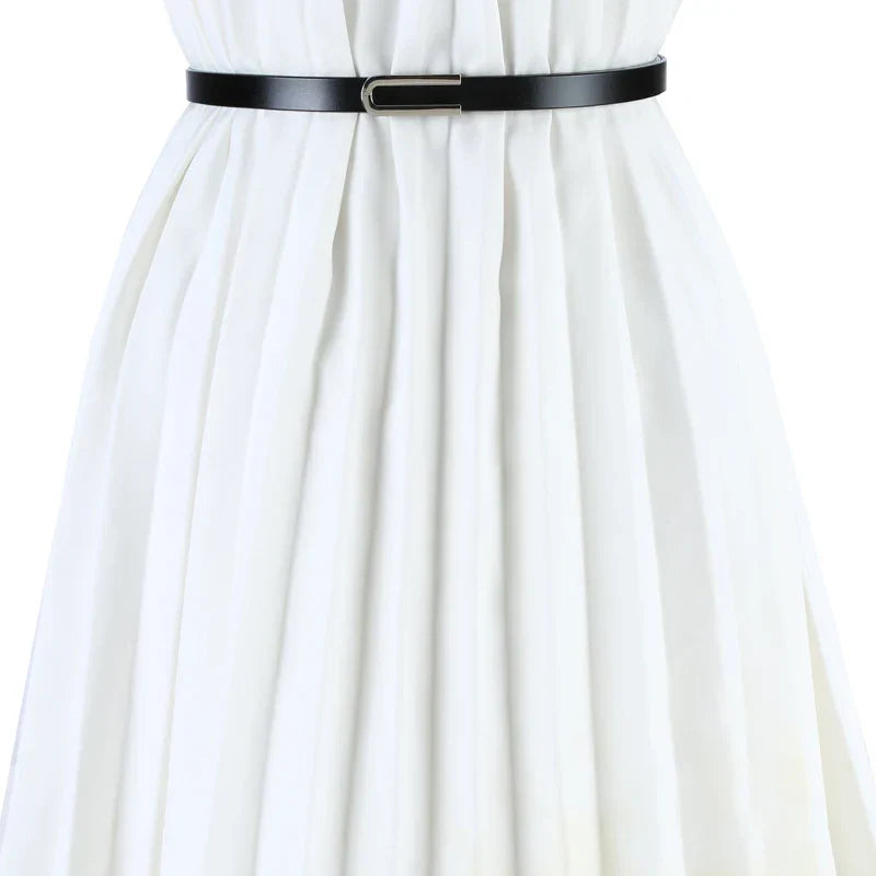 New Fashion Women's Genuine Leather Belts Design Thin