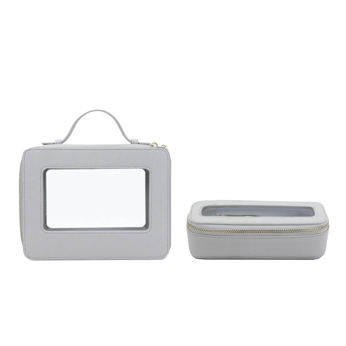 Custom Genuine Leather Travel Cosmetic Bag Set Colorful