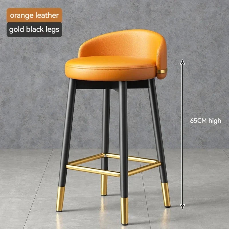 Round Kitchen Bar Chair Modern Luxury Office Reception