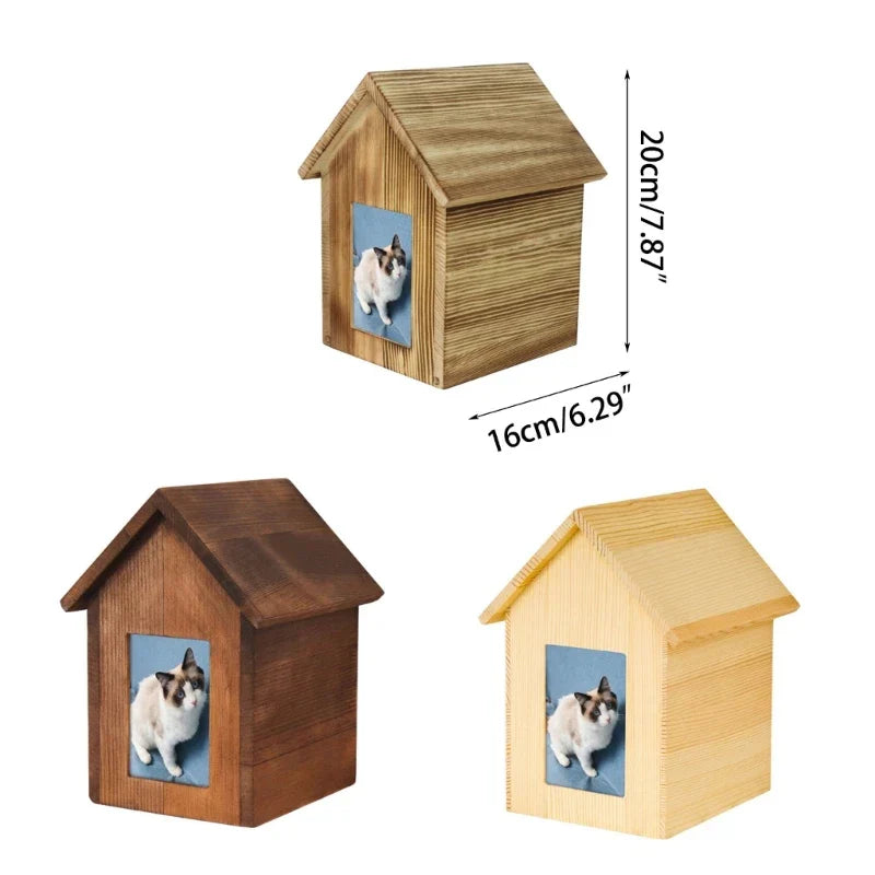 Cremation Urn Pet Cinerary Casket Happiness Memorial Box