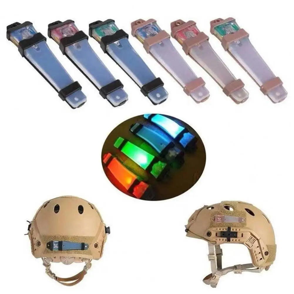 High Brightness Helmet Flashlight 3 Colors Safety Alert
