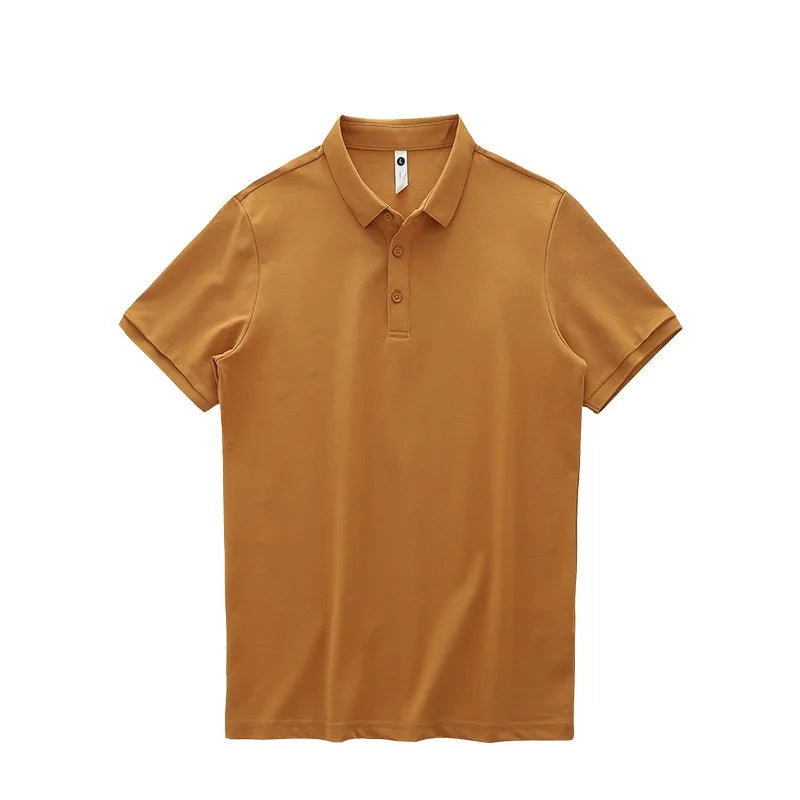 Dukeen Solid Color Polo Shirts for Men Short-Sleeved