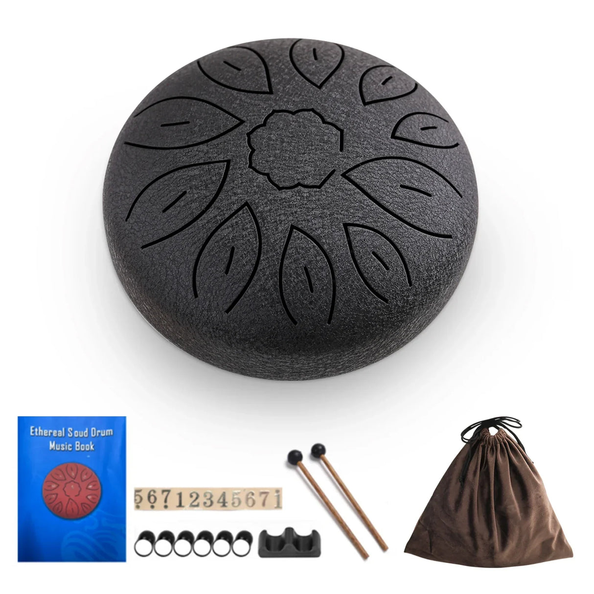 6-Inch Steel Tongue Drum 11 Notes Handpan Drum