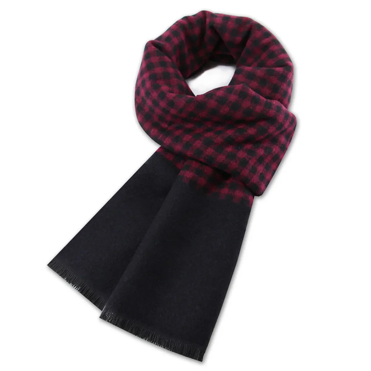 High Quality Men Scarf Autumn Winter Plaid Knitted