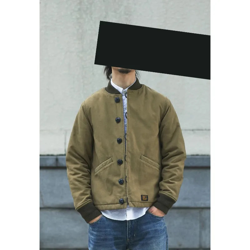 Men's Parkas New Warm Cotton Coat Jacket Thickened