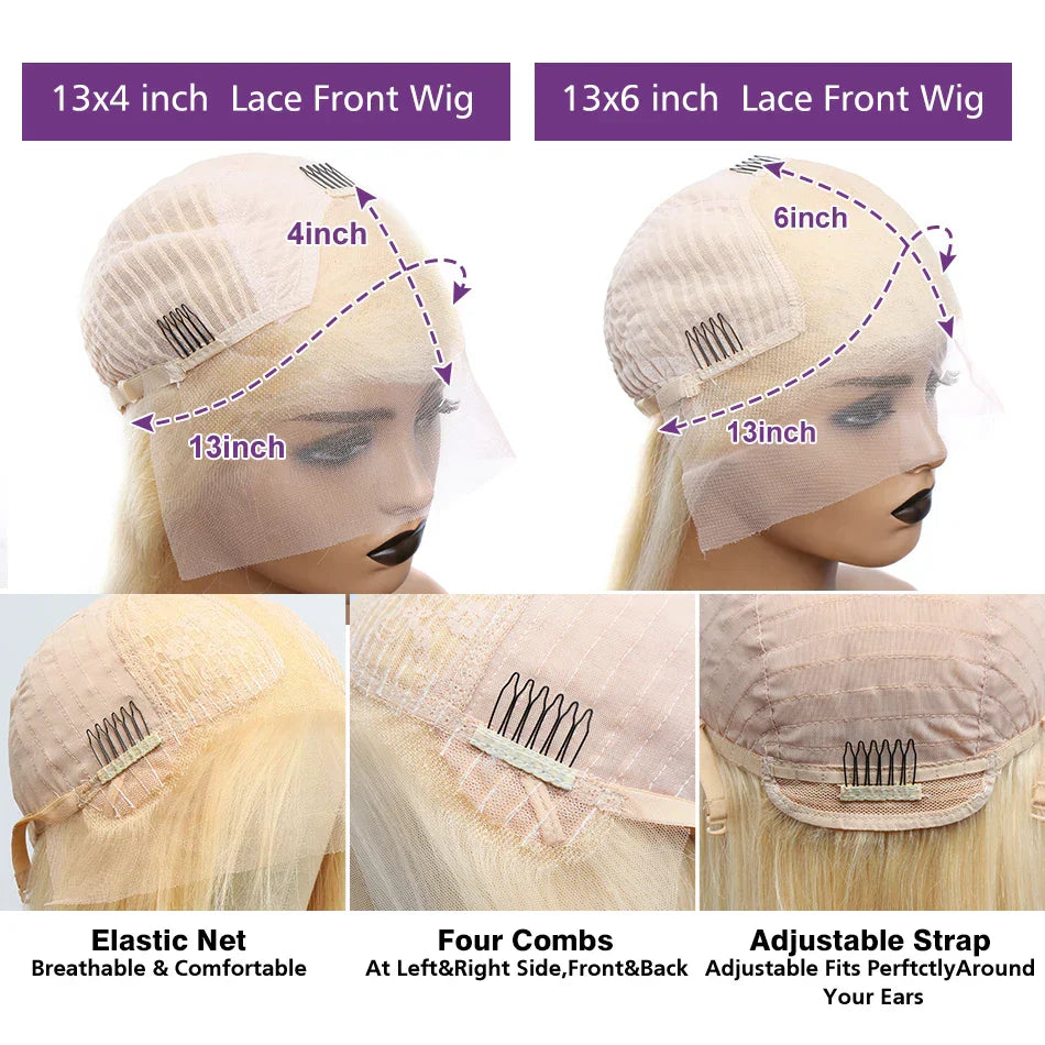 Wigirl 613 Lace Frontal Wig 13x6 Honey Blonde