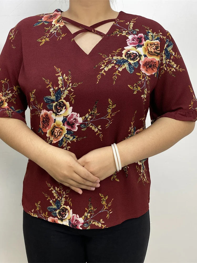 New High Quality Blouses Woman Plus Size Clothes