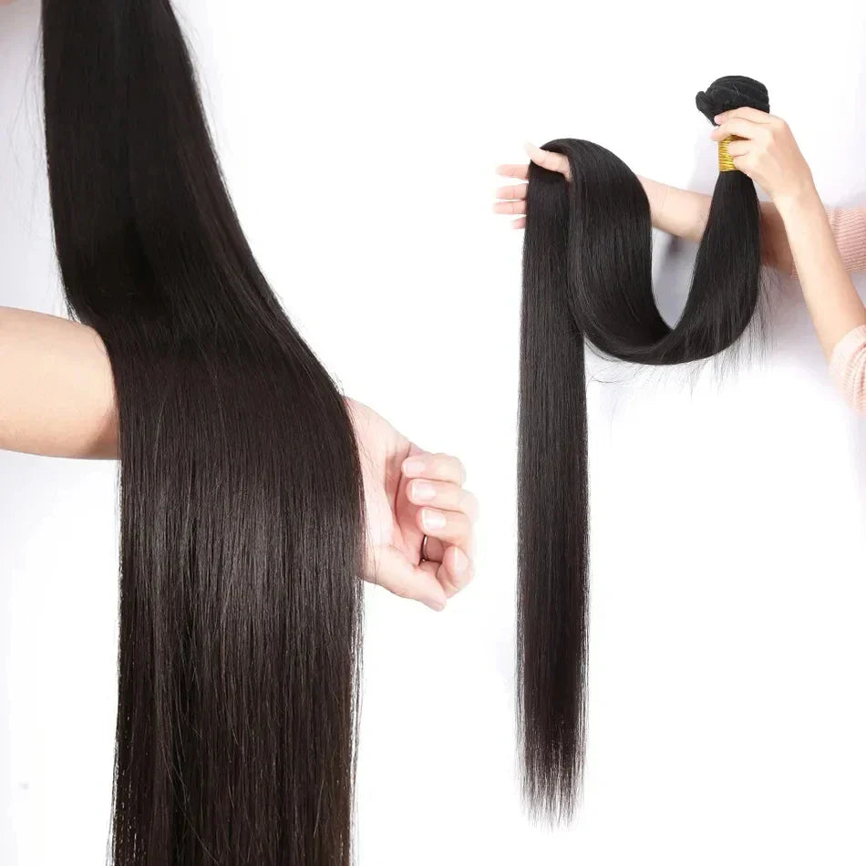 Straight Human Hair Bundles 100% Human Hair Bundles