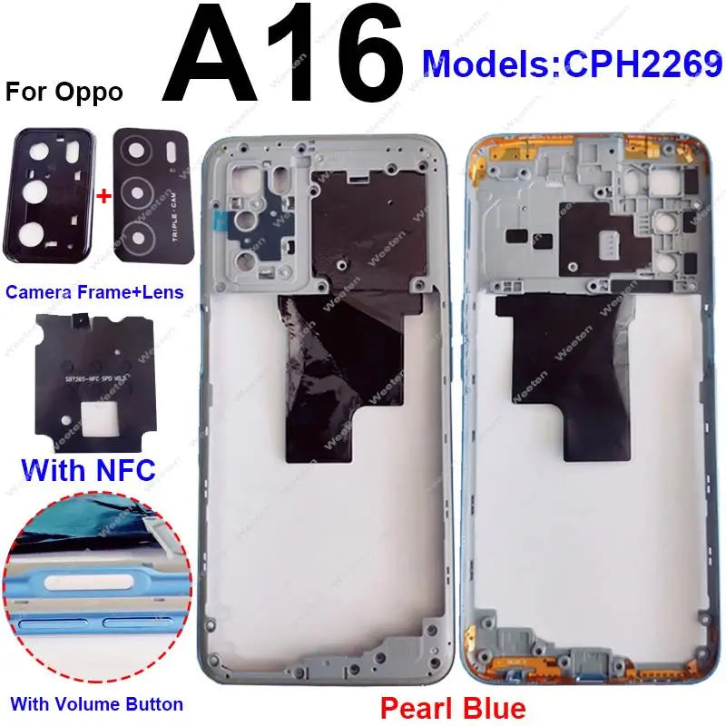 Middle Housing For OPPO A16 A16S Middle Frame