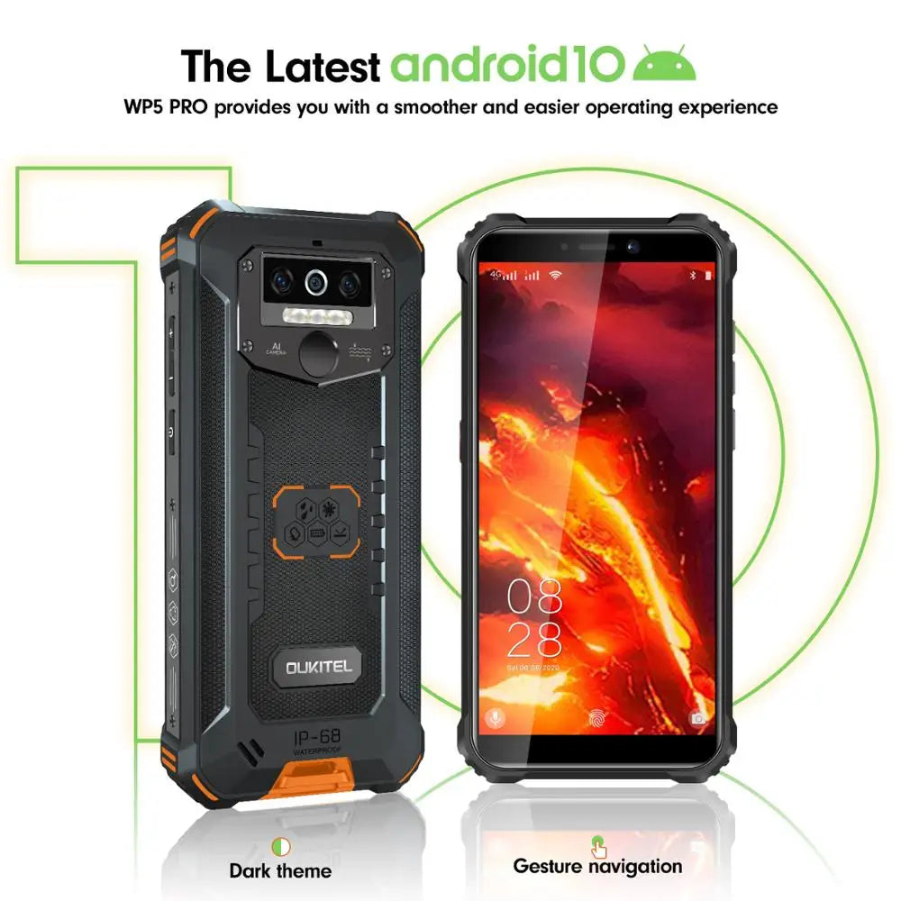 OUKITEL WP5 Pro IP68 Rugged Smartphone 4GB 64GB